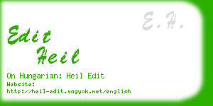 edit heil business card